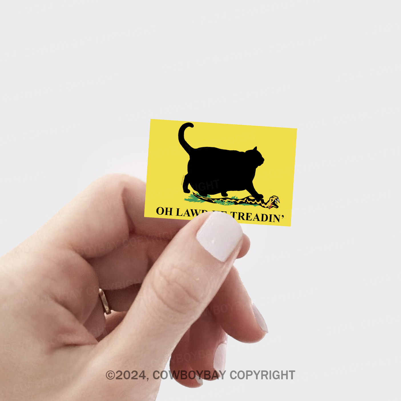 Oh Lawd He Treadin' Sticker