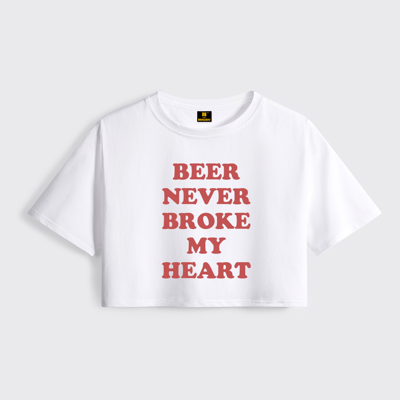 Beer Never Broke My Heart Cropped Boxy Tee