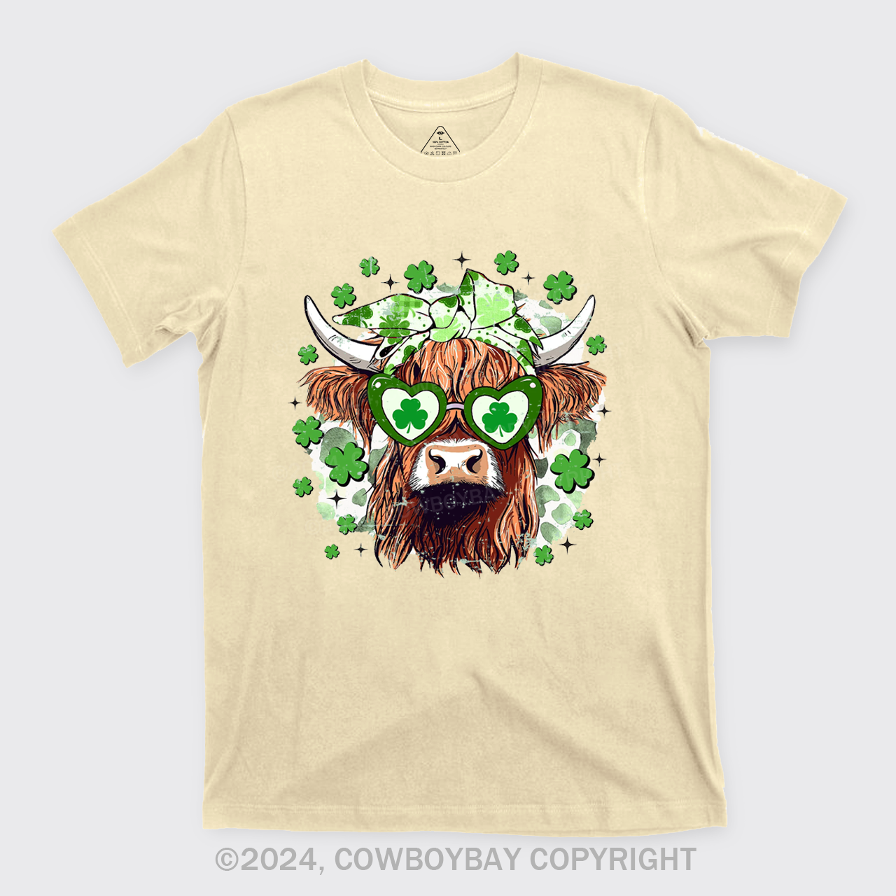 St Patrick's Day Highland Cow T-Shirts