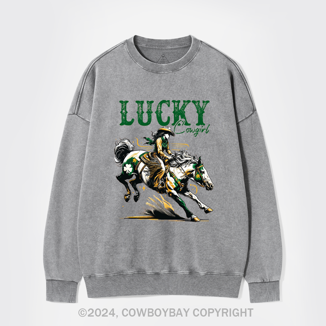 Lucky Cowgirl Washed Sweatshirts