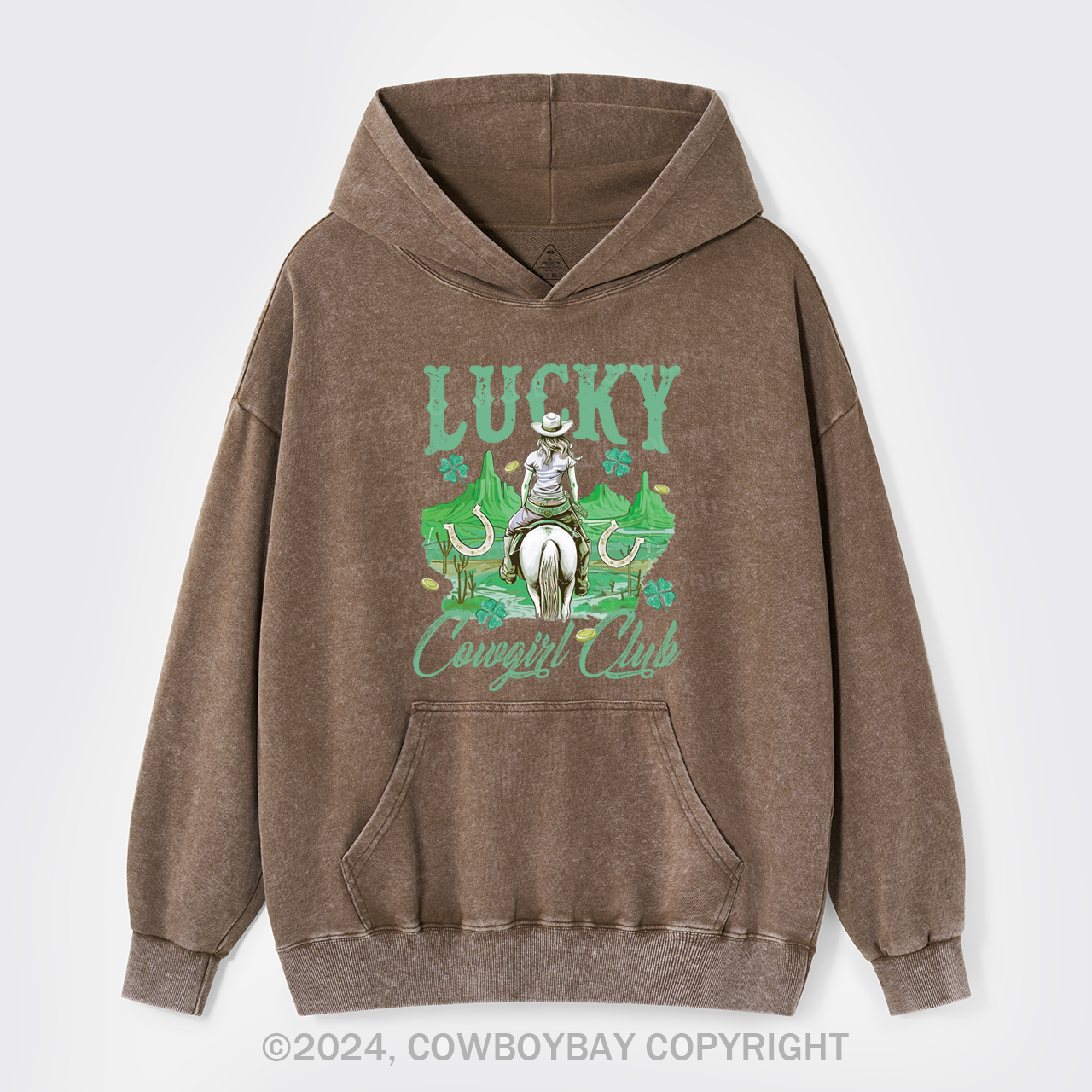 Lucky Cowgirl Club Garment-Dye Hoodies