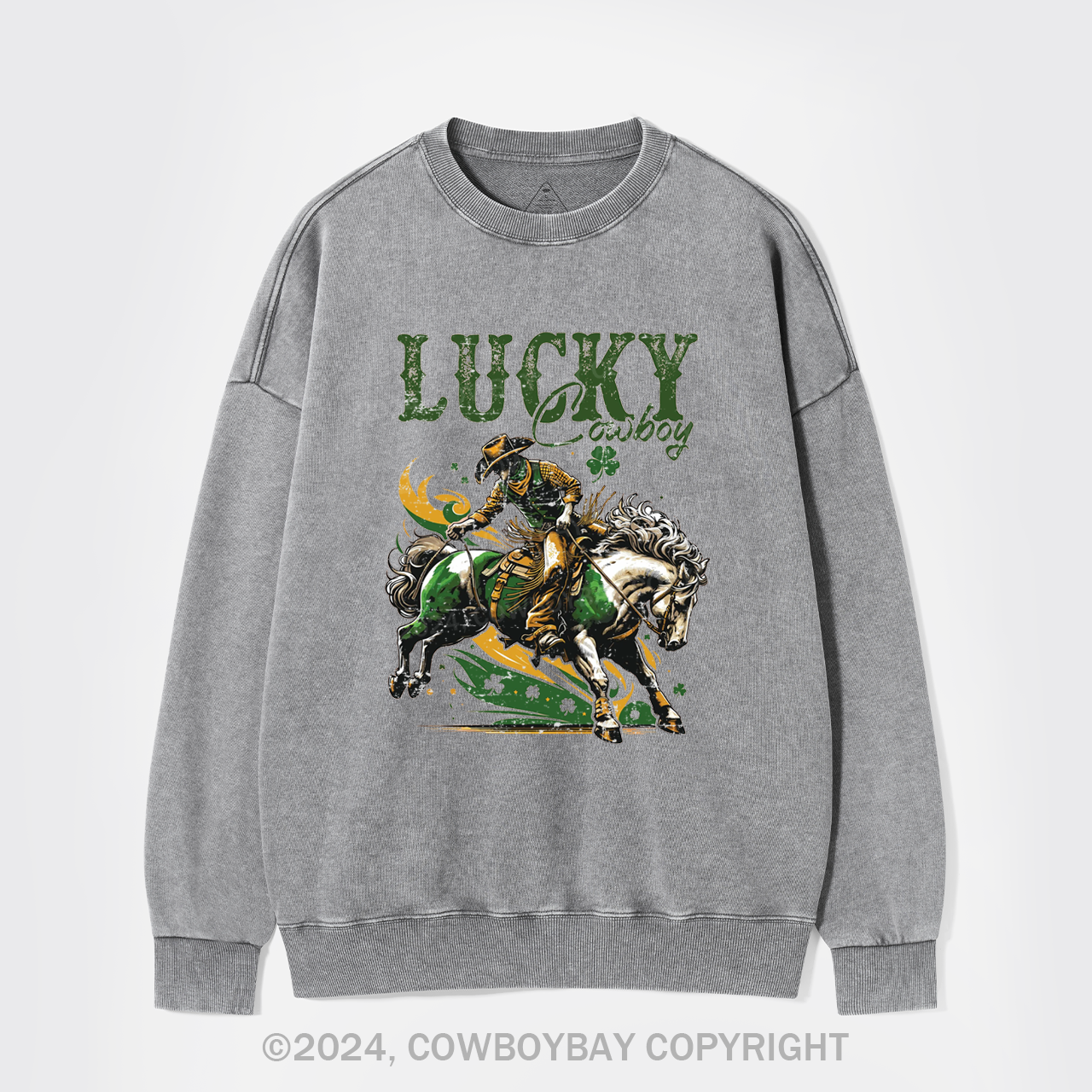 Lucky Cowboy Washed Sweatshirts