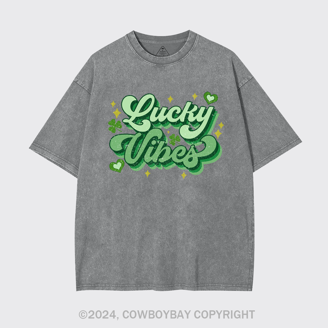 Retro St Patricks Day Garment-dye Tees