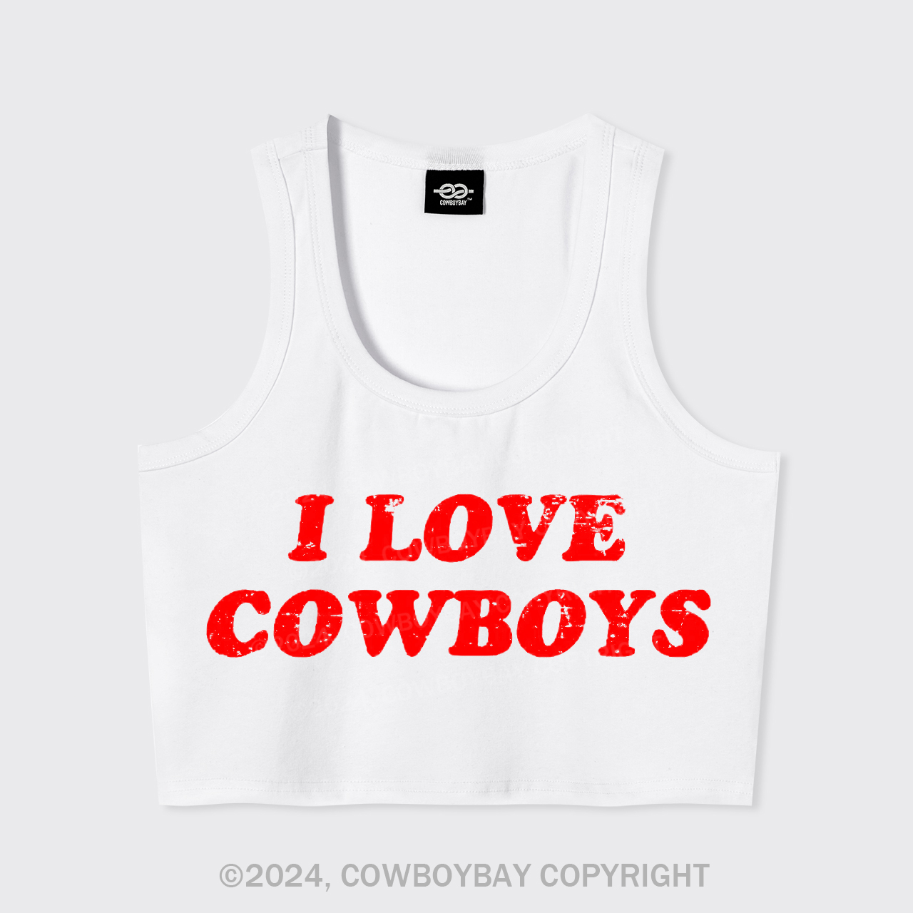 I Love Cowboys Tank Top