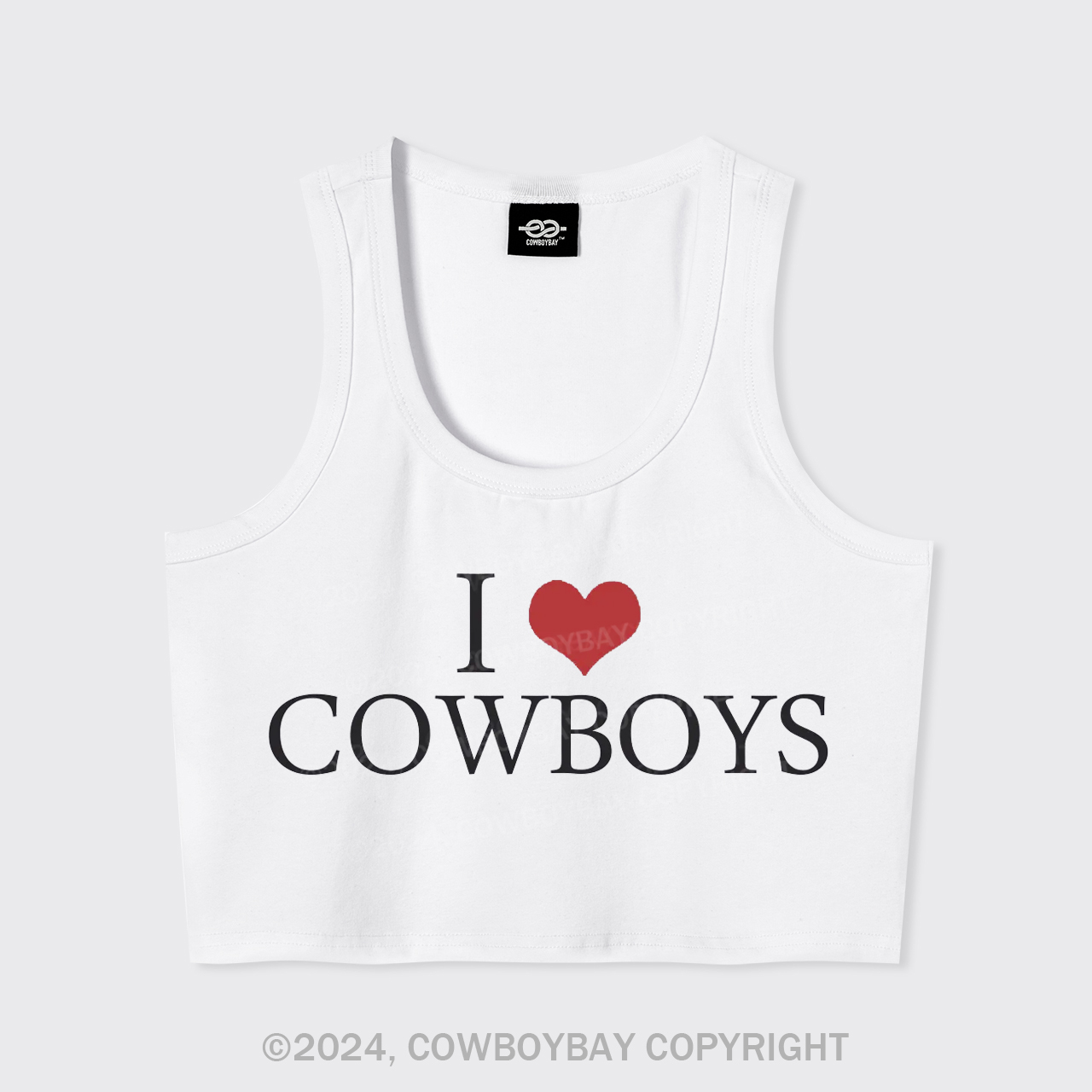 I Love Cowboys Tank Top