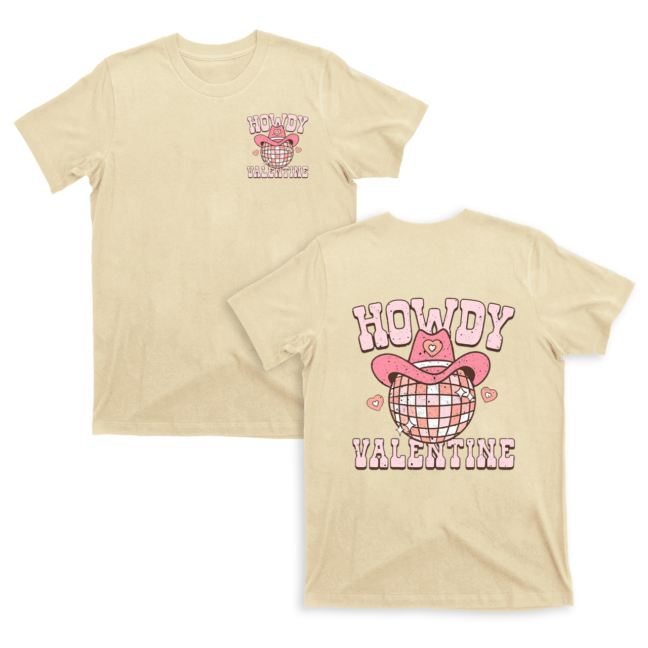 Howdy Valentine Shining Light Ball T-Shirts