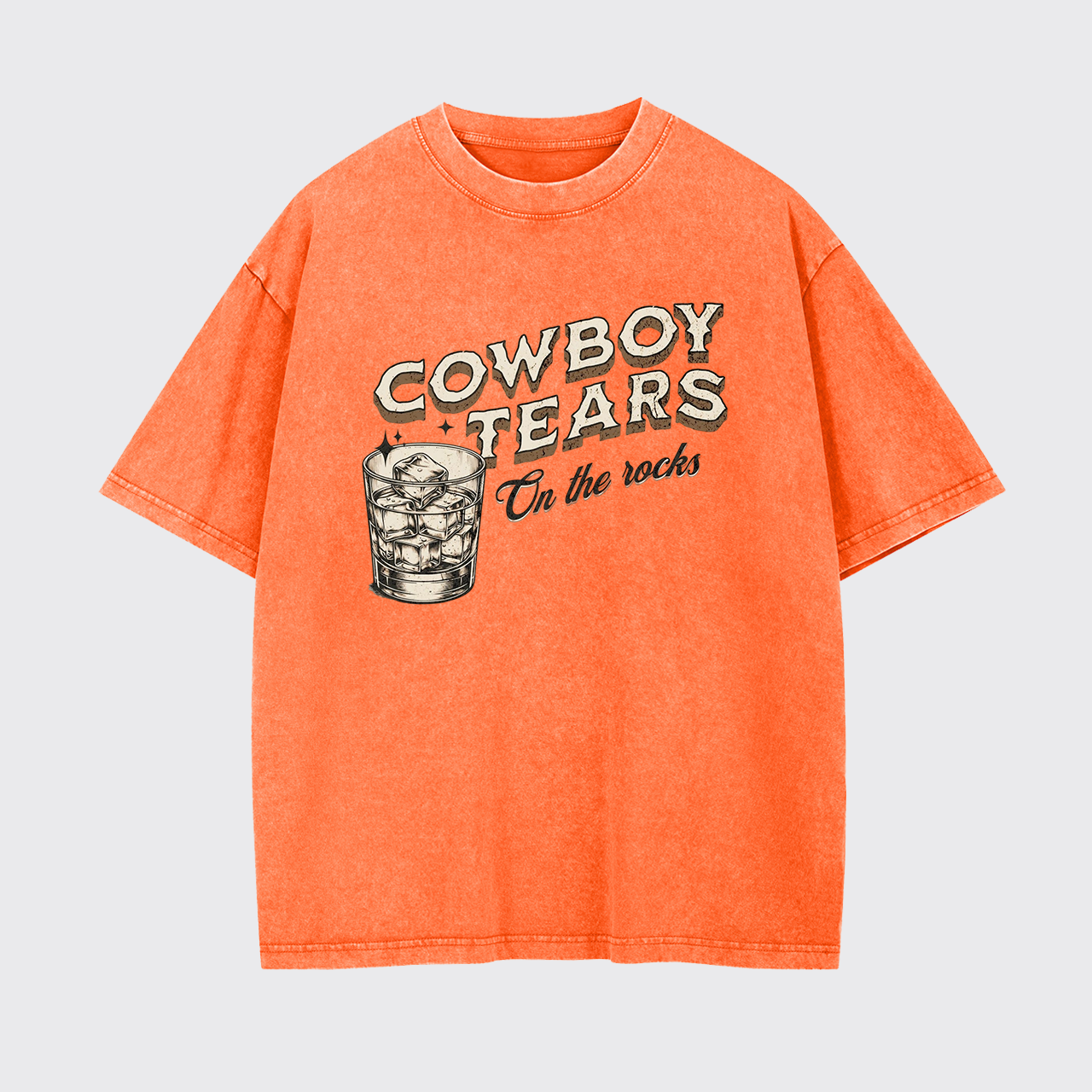 Cowboy Tears On The Rocks Garment-dye Tees