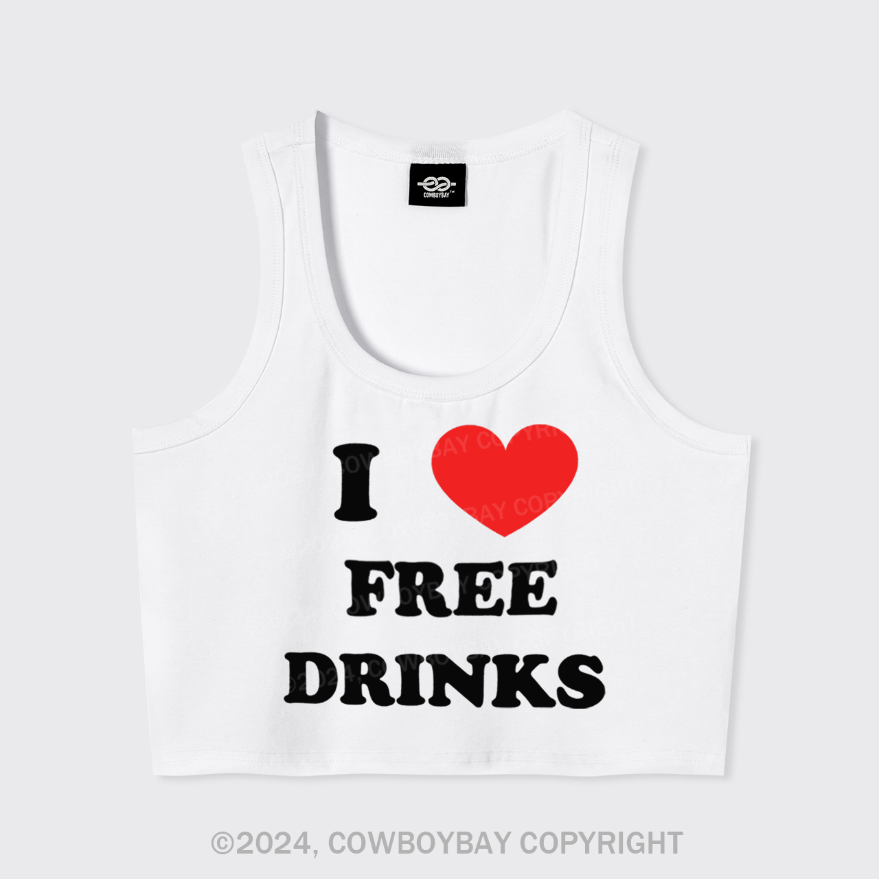I Love Free Drinks Tank Top