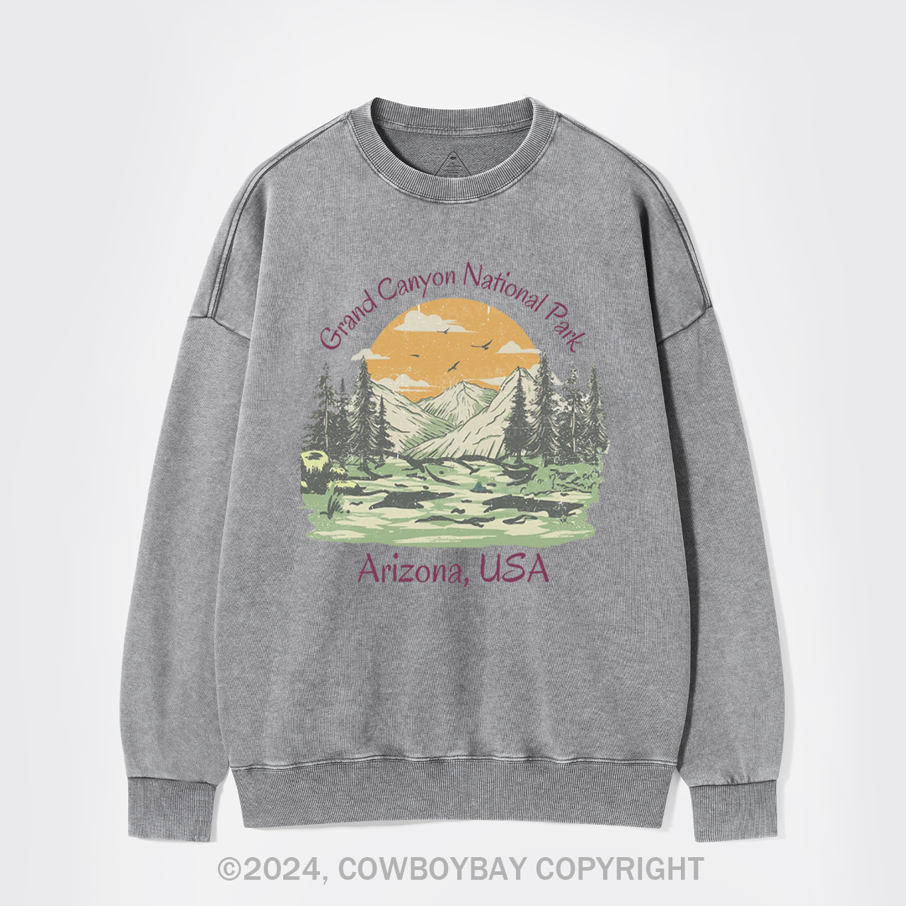 Grand Canyon National Park Washed Sweatshirts