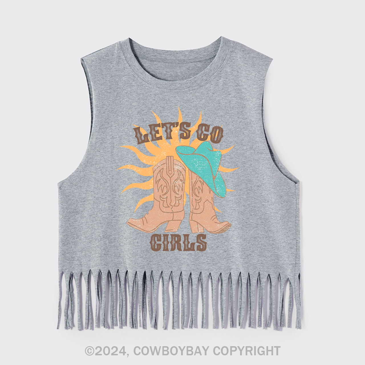 Let's Go Cool Girls Fringe Tank