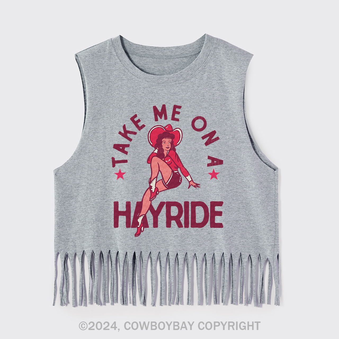 Take Me On A Hayride Fringe Tank