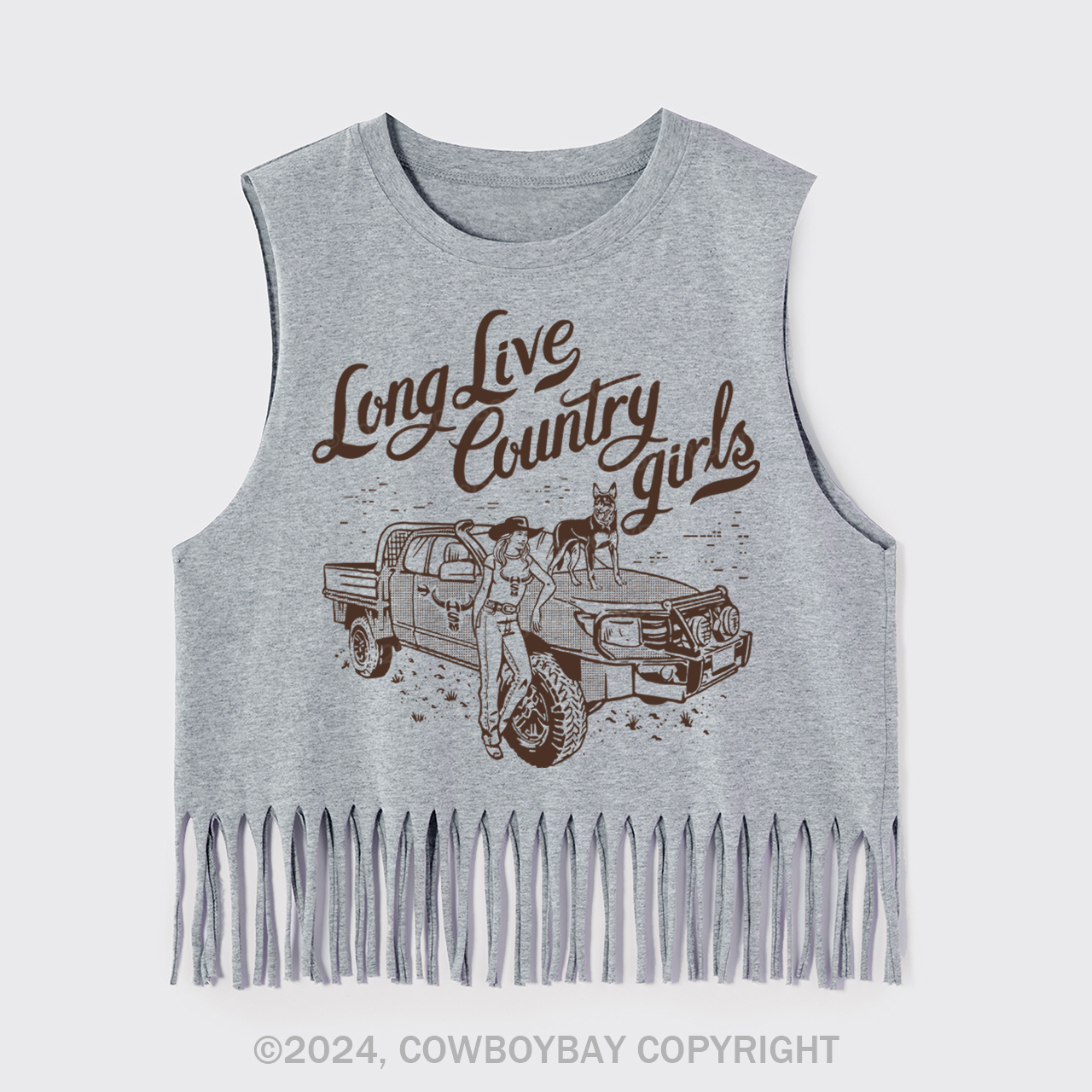 Long Live Country Girls Fringe Tank