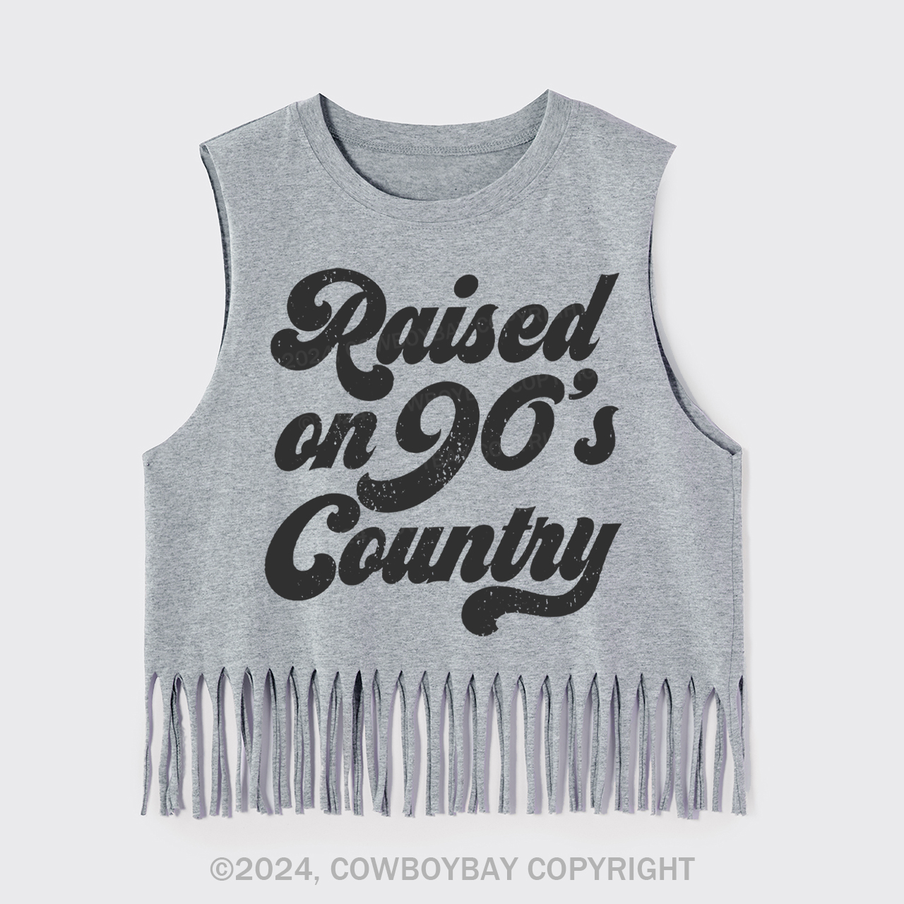 Raised on 90s Country Fringe Tank