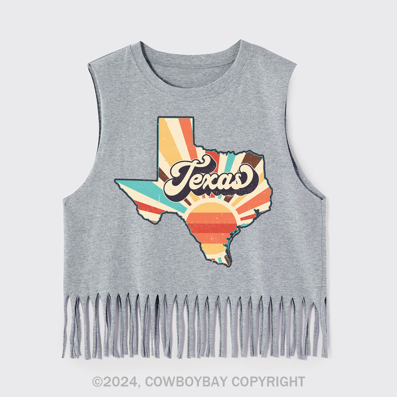 Retro Texas States Clipart Fringe Tank