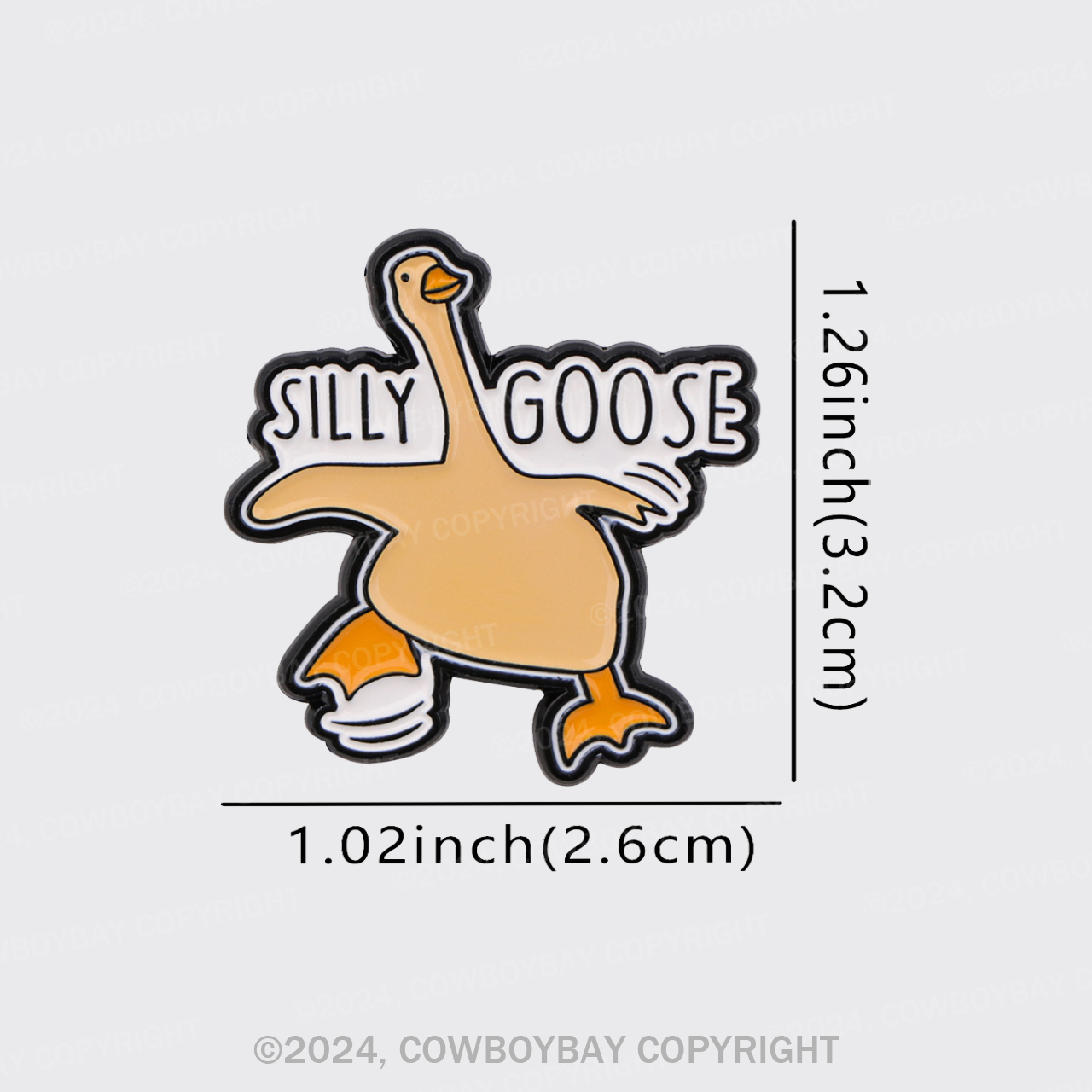 Silly Goose_Cowboybay Pin