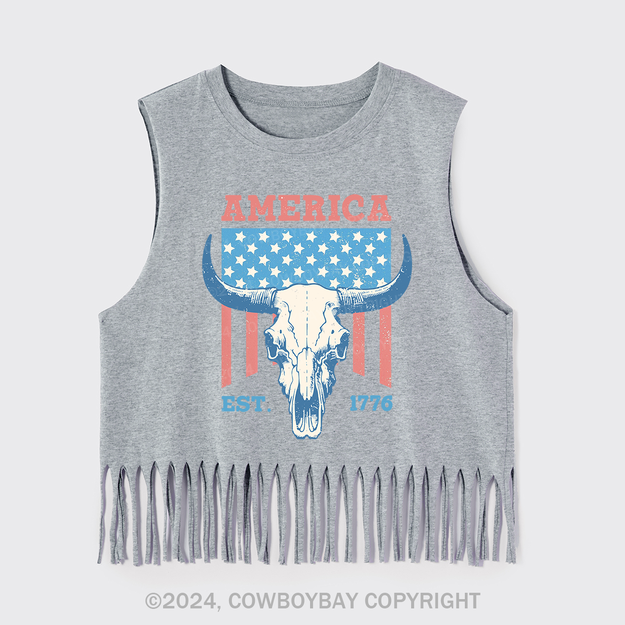 America freedom Est.1776 Fringe Tank