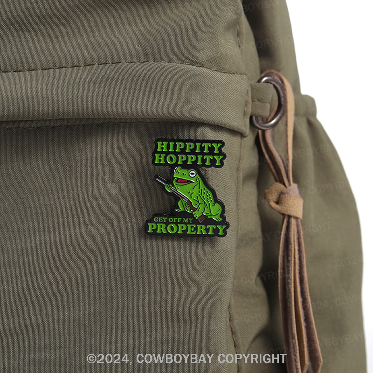 Hippity Hoppity Get Off My Property_Cowboybay Pin