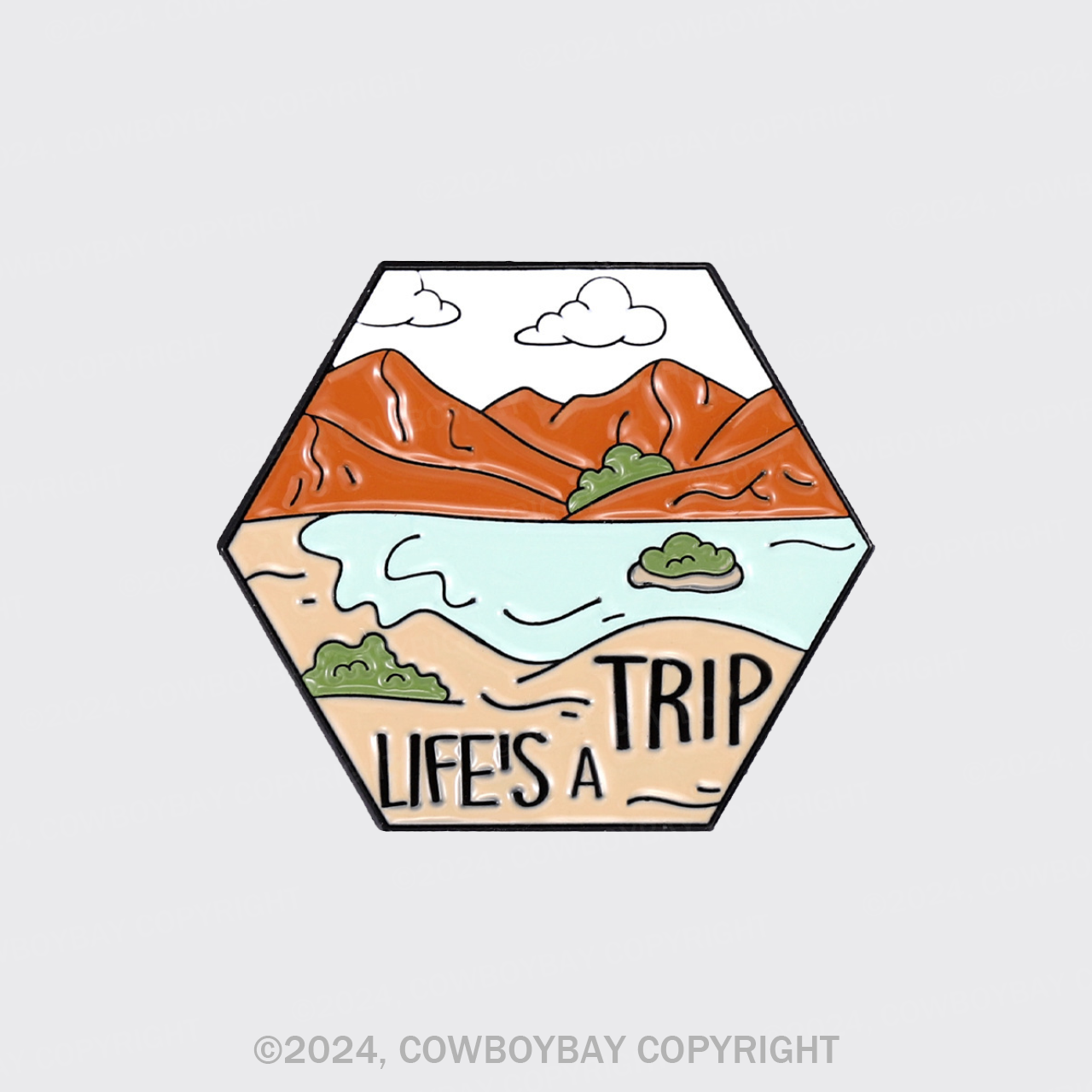 Life Is A Trip_Cowboybay Pin