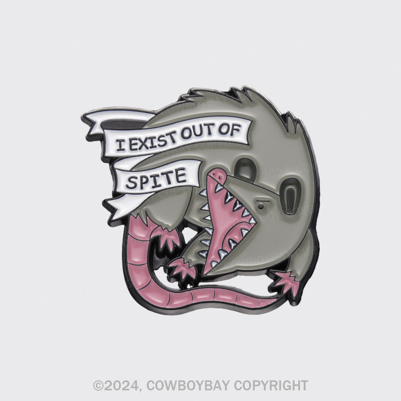 I Exist Out Of Spite_Cowboybay Pin