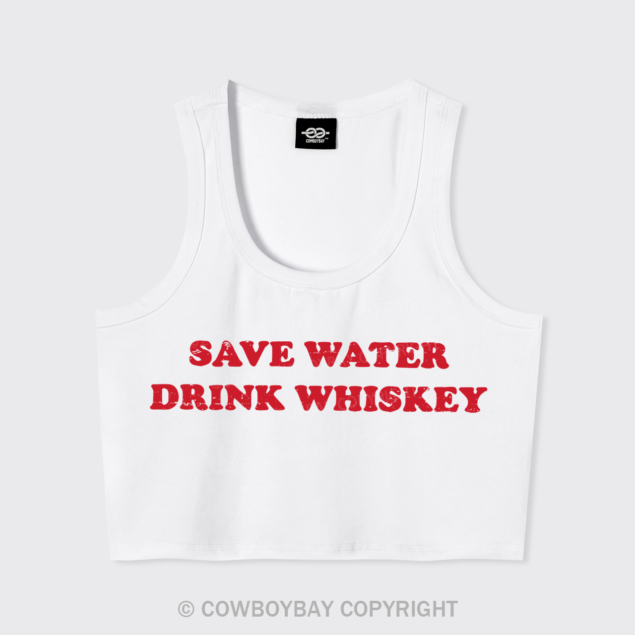 Save Water Drink Whiskey Tank Top