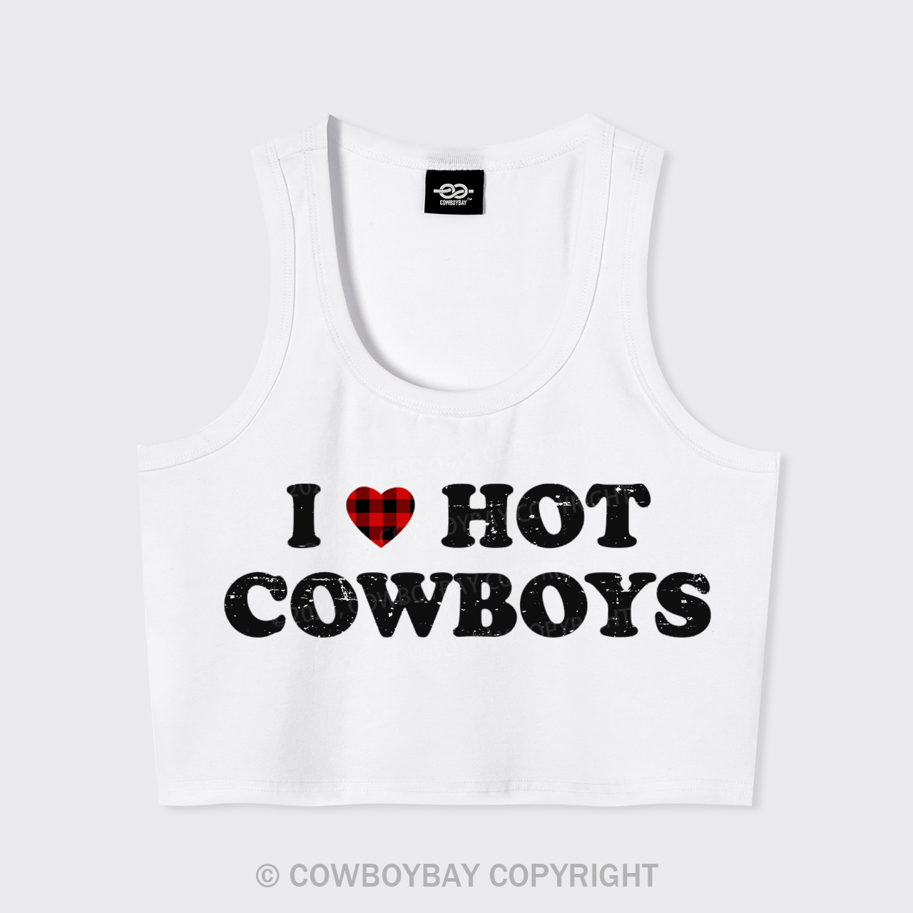 I Love Hot Cowboys Tank Top