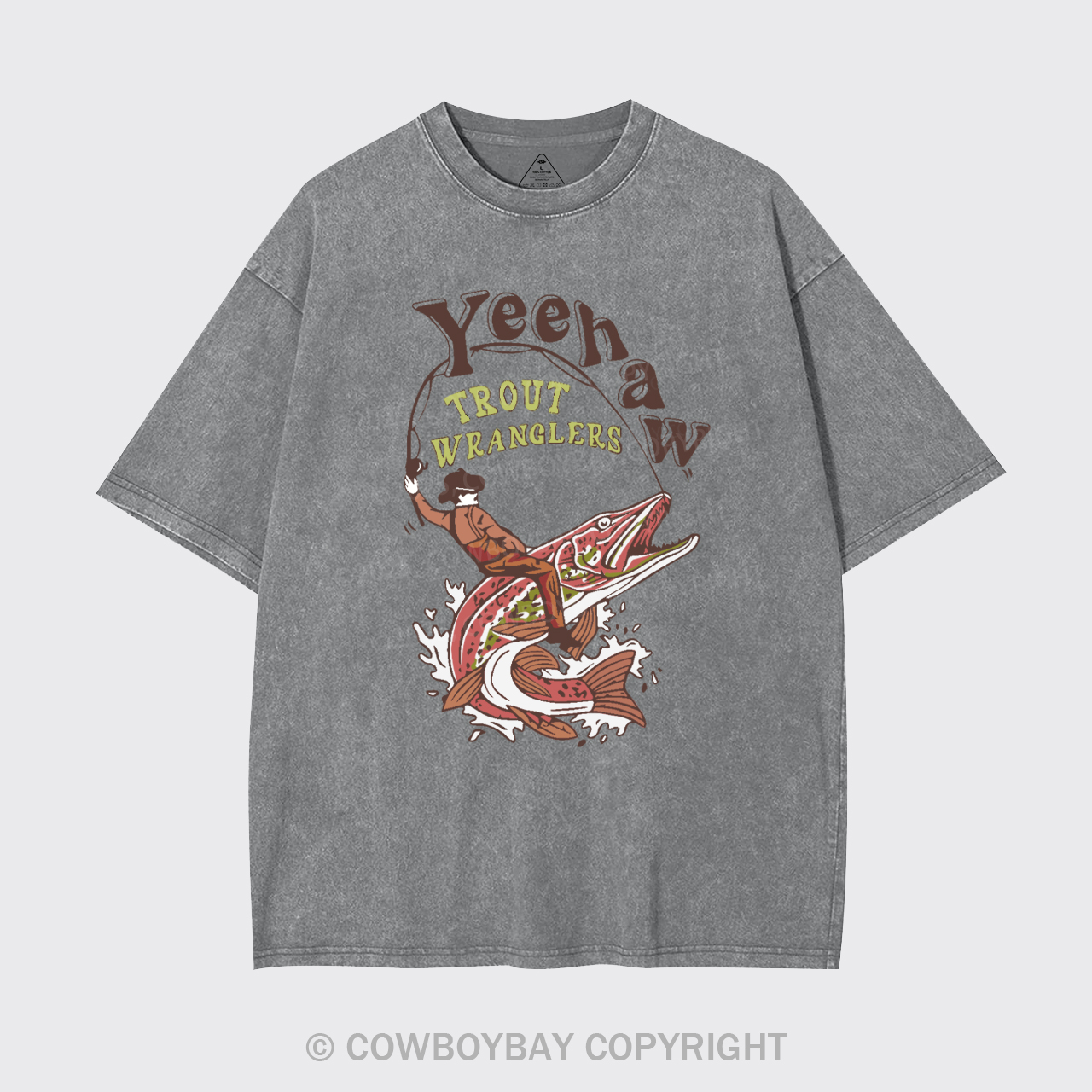Wranglers Cowboy Fishing Club Garment-dye Tees