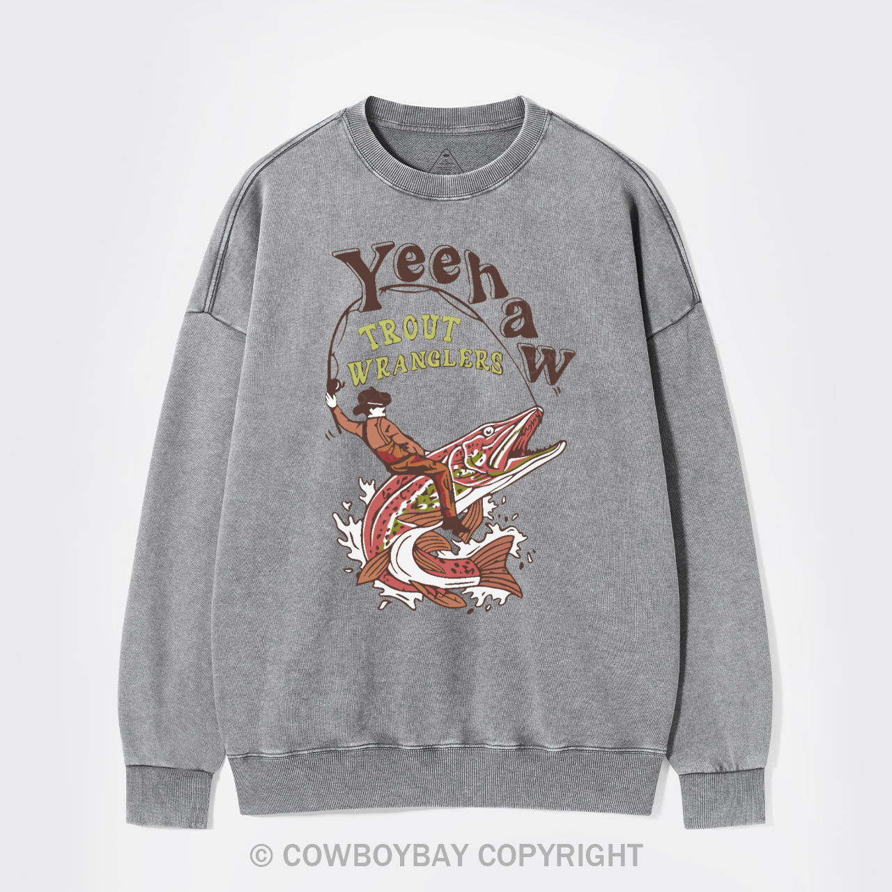 Wranglers Cowboy Fishing Club Washed Sweatshirts