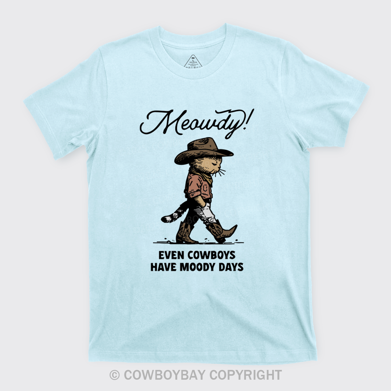 Sad Cat Cowboy T-Shirts