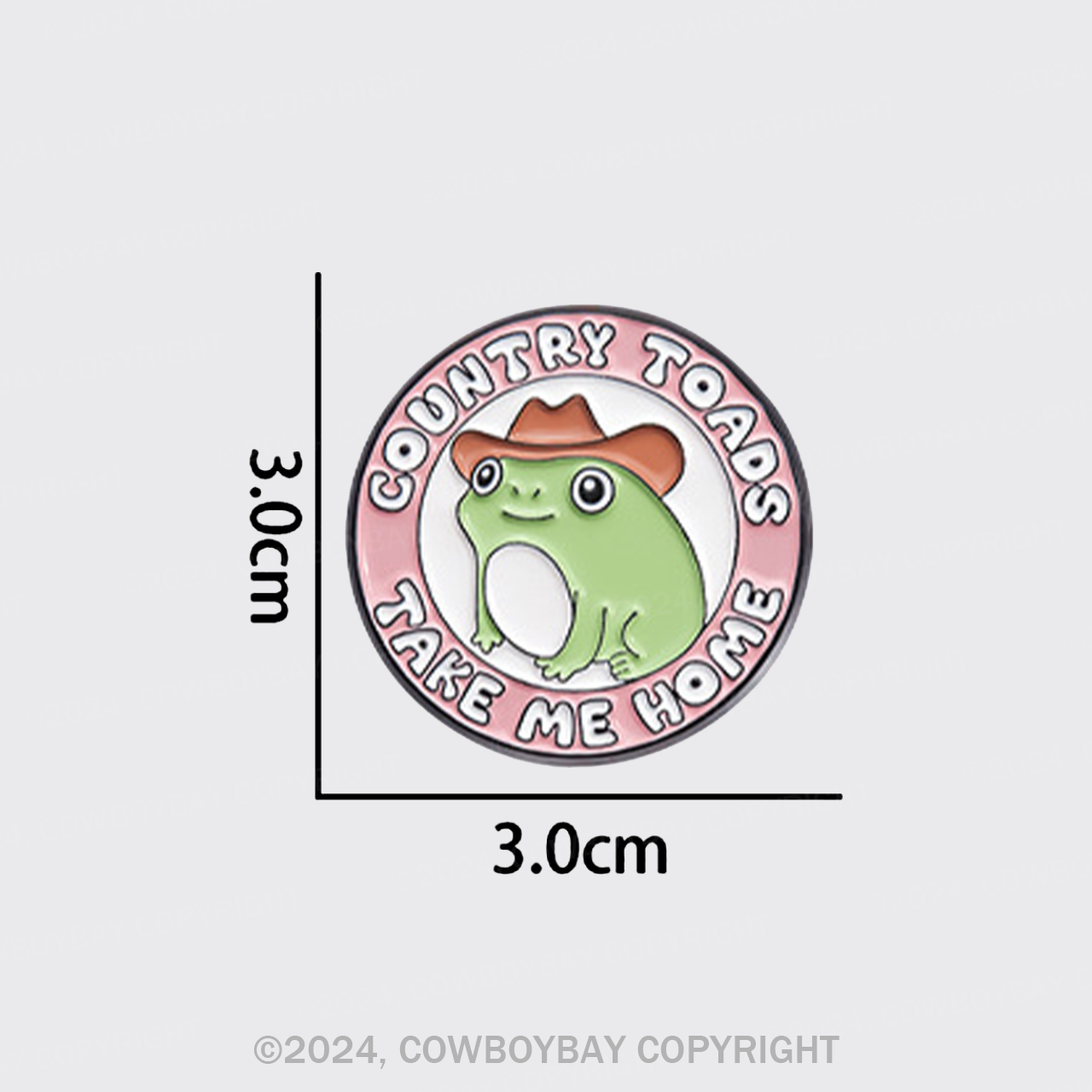 Cute Frog_Cowboybay Pin