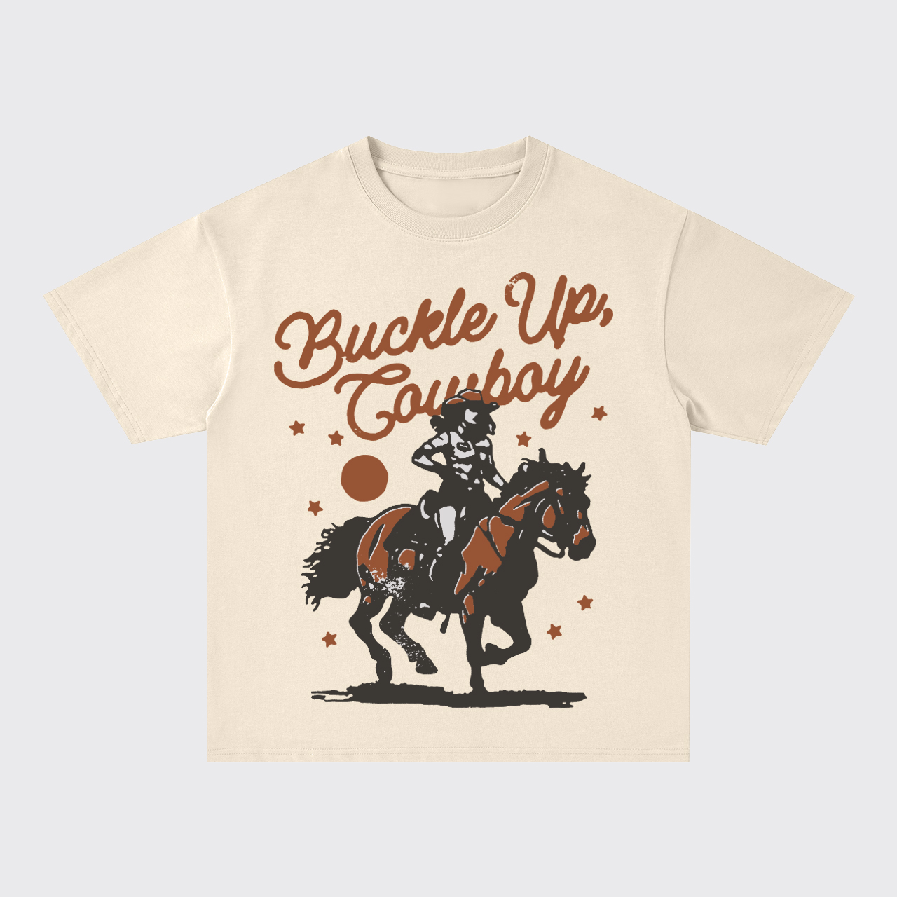 Buckle Up Cowboy Oversize T-Shirts