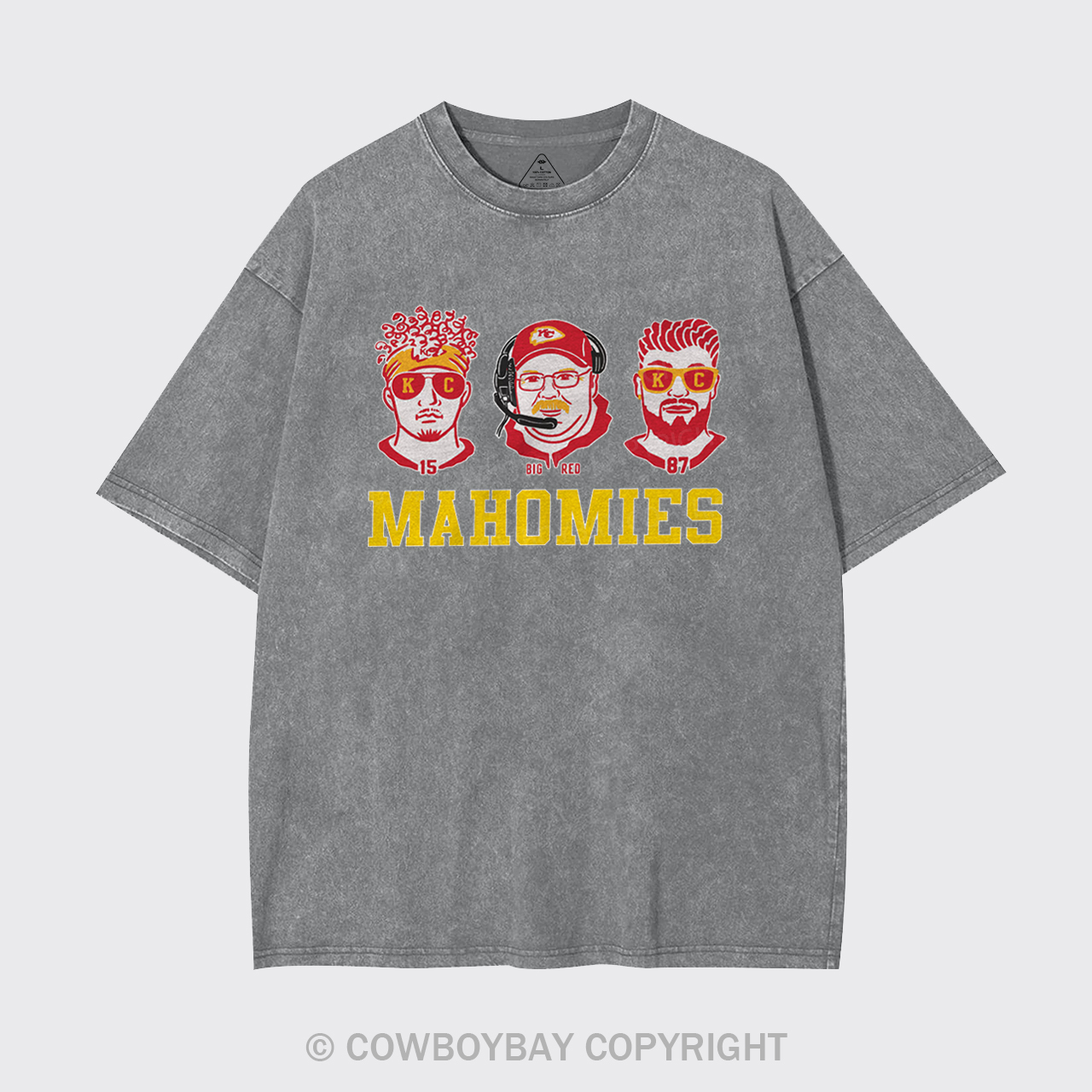 Funny KC Football Mahomies Garment-dye Tees