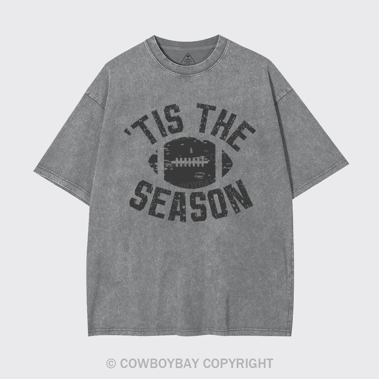 Tis The Season Football Garment-dye Tees