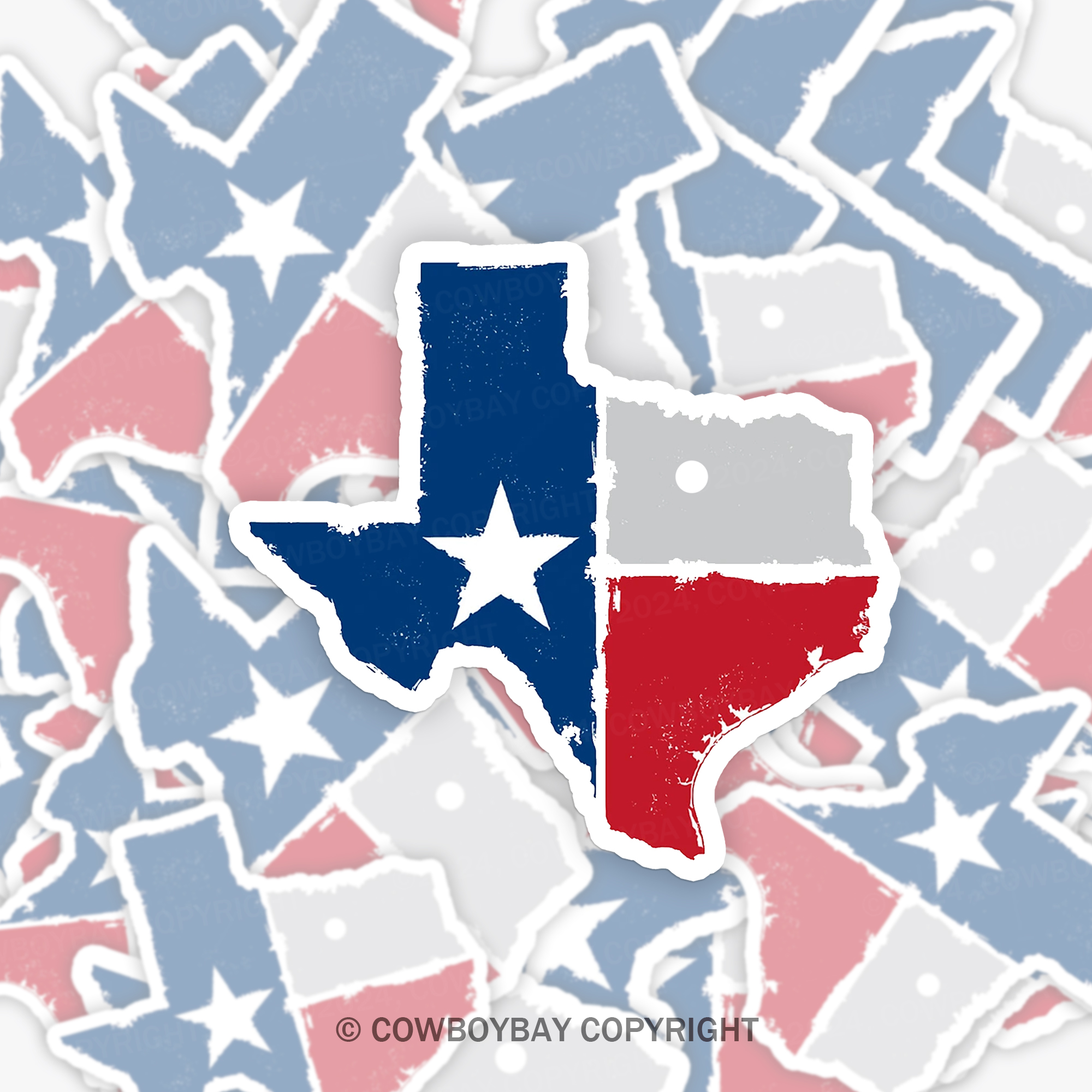 Texas State Flag Sticker 