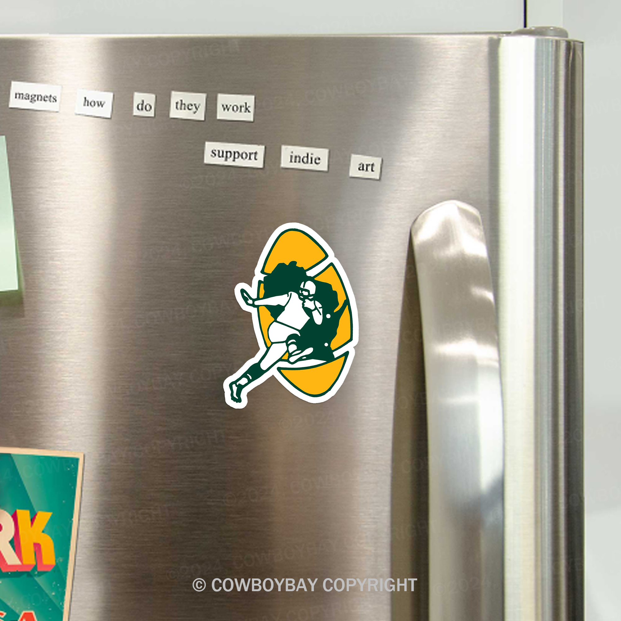 Green-City Fridge Magnet