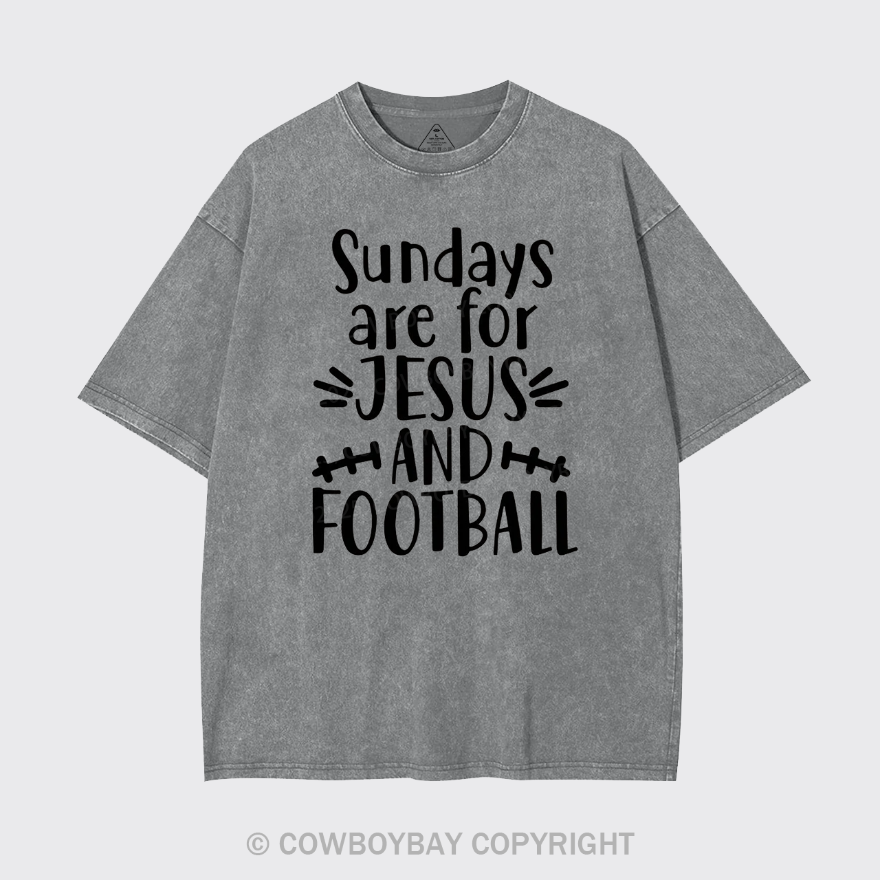 Jesus And Football Garment-dye Tees