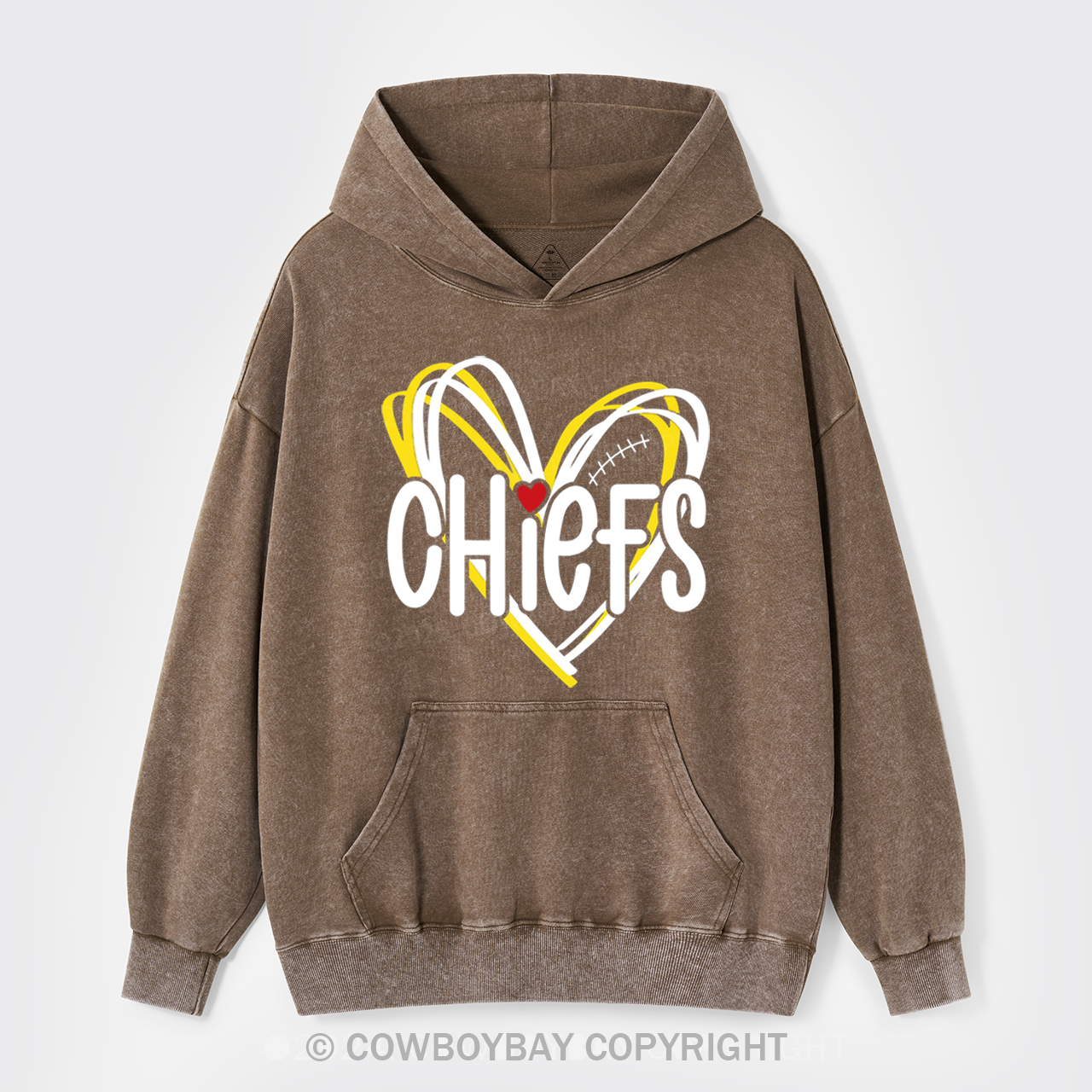 Chiefs Football Garment-Dye Hoodies