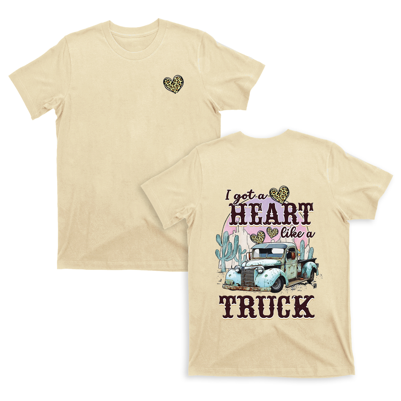 Western I Got A Heart Like A Truck Valentine T-Shirts