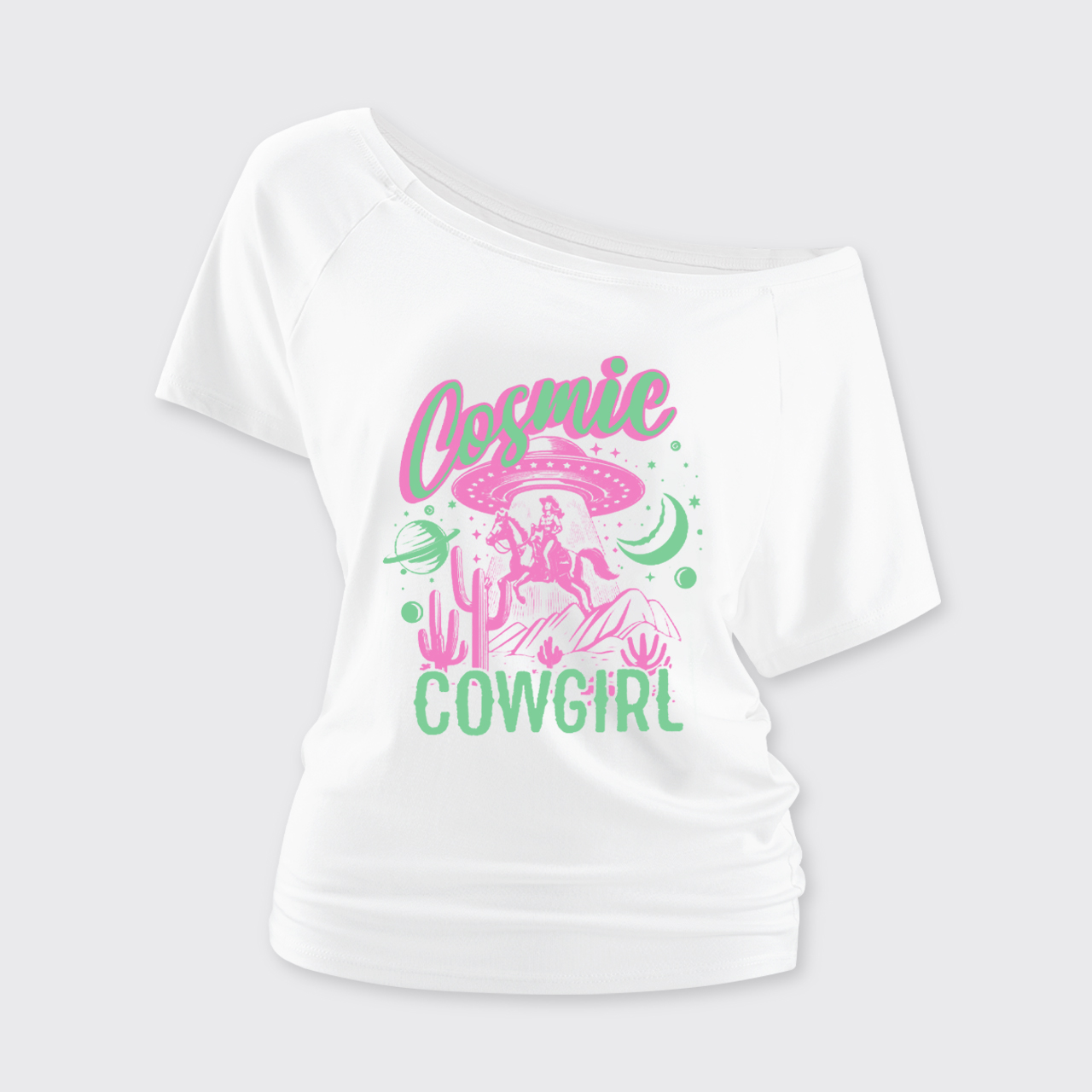 Cosmic Cowgirl Off Shoulder Top