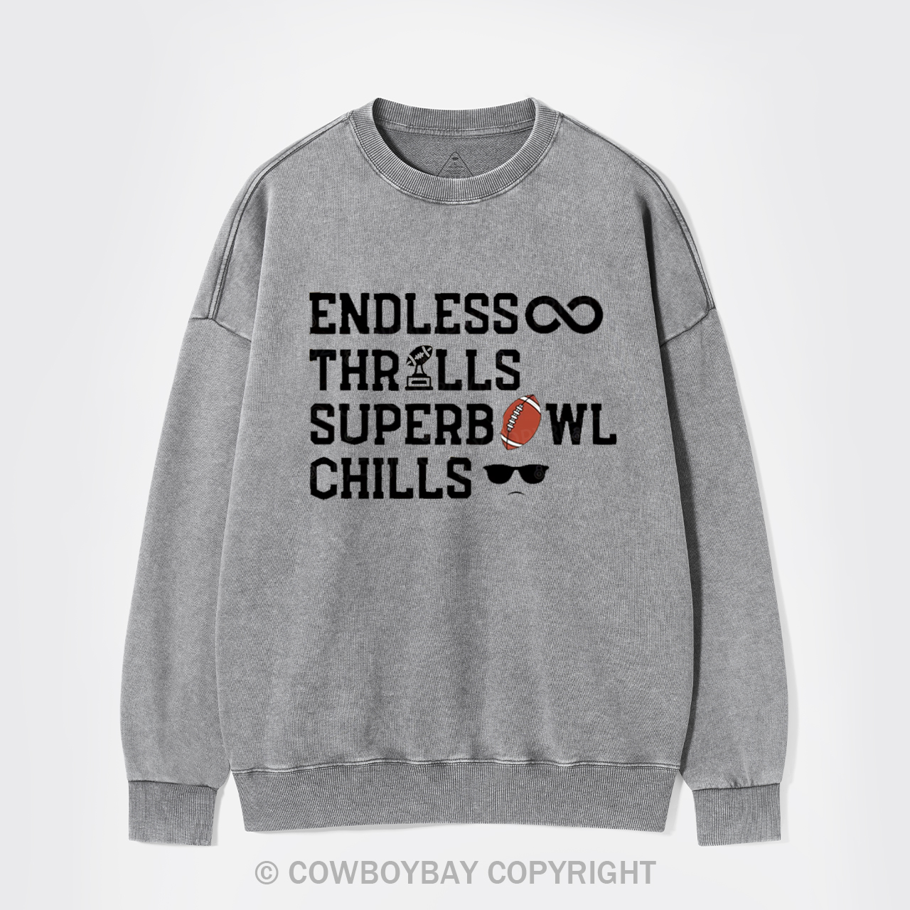 Super Bowl Washed Sweatshirts