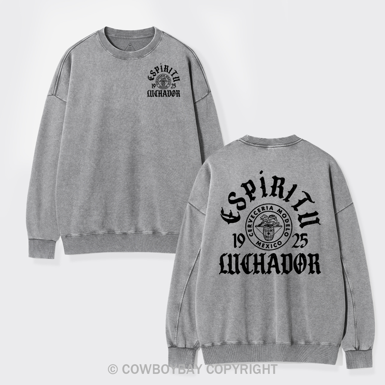 Espiritu Luchador Washed Sweatshirts