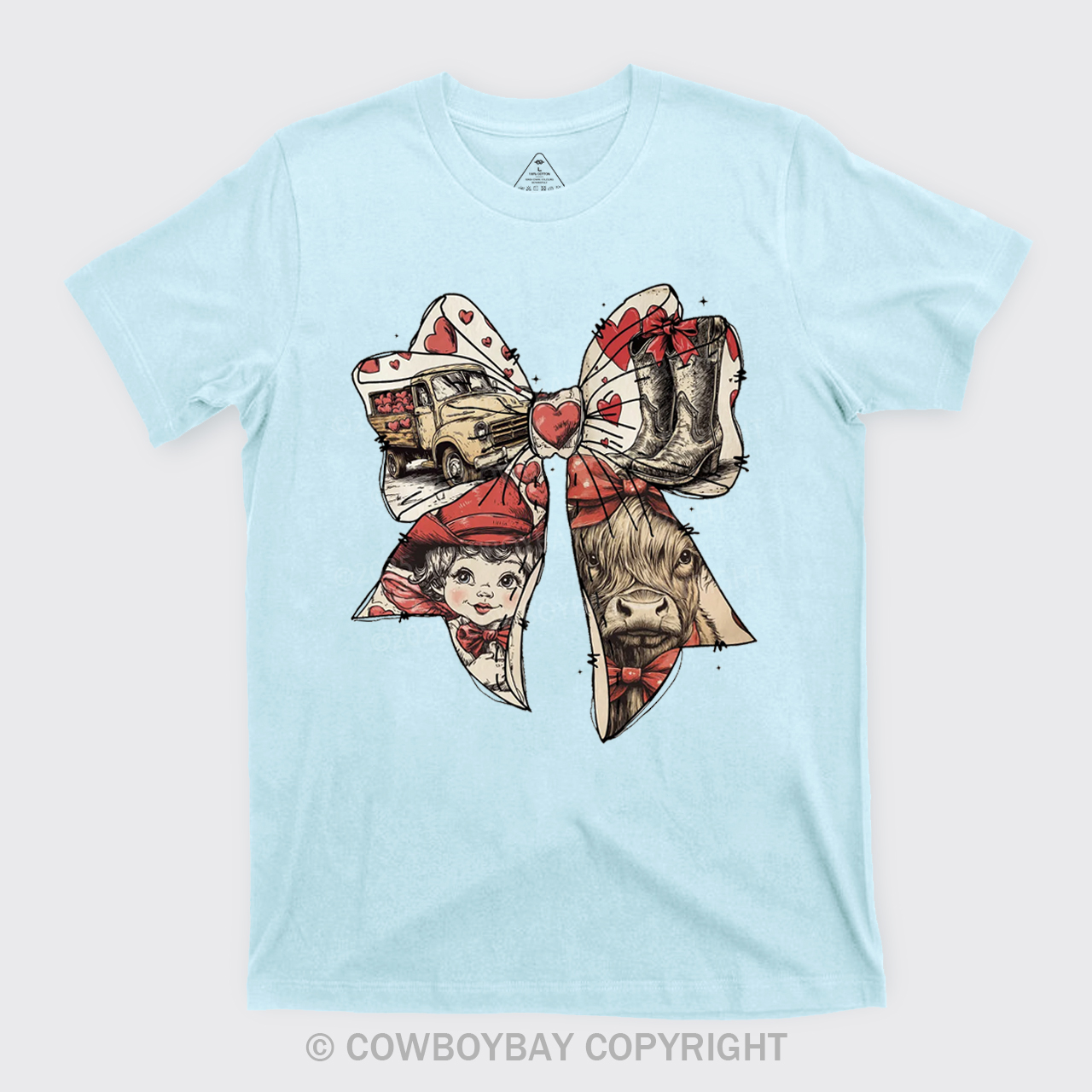 Howdy Valentine's Day Bow Coquette Cupid T-Shirts