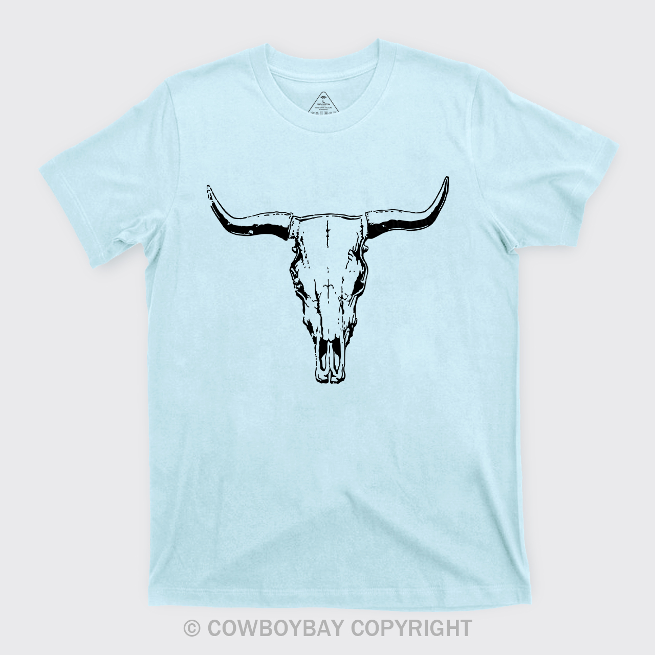 Boho Cow Skull  Western Cowboy T-shirt