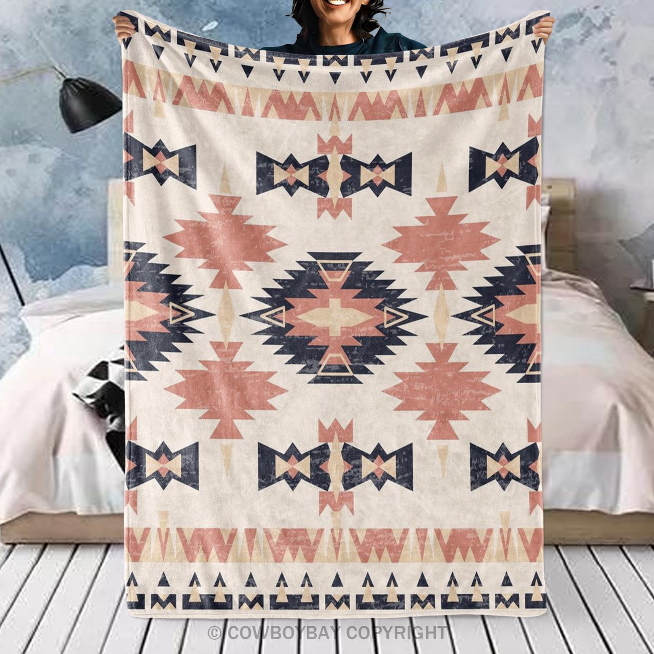 Aztec Pattern Design Blanket_5