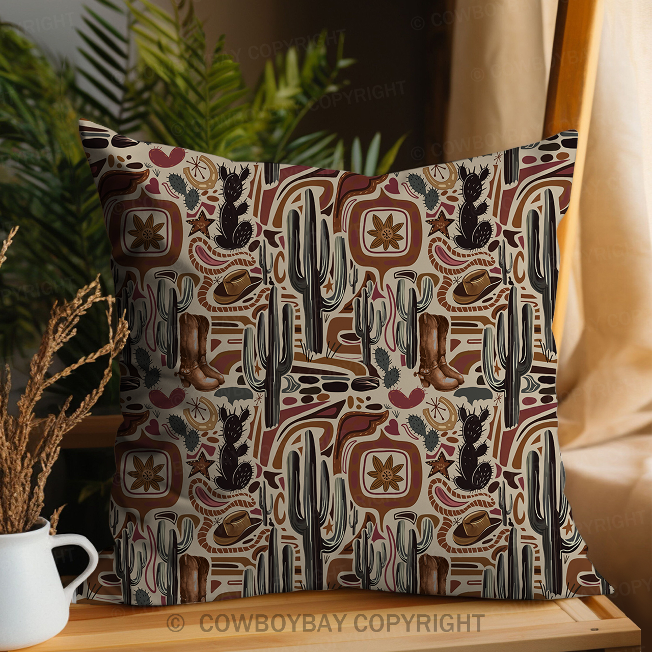 Busy Desert Pillow Cover