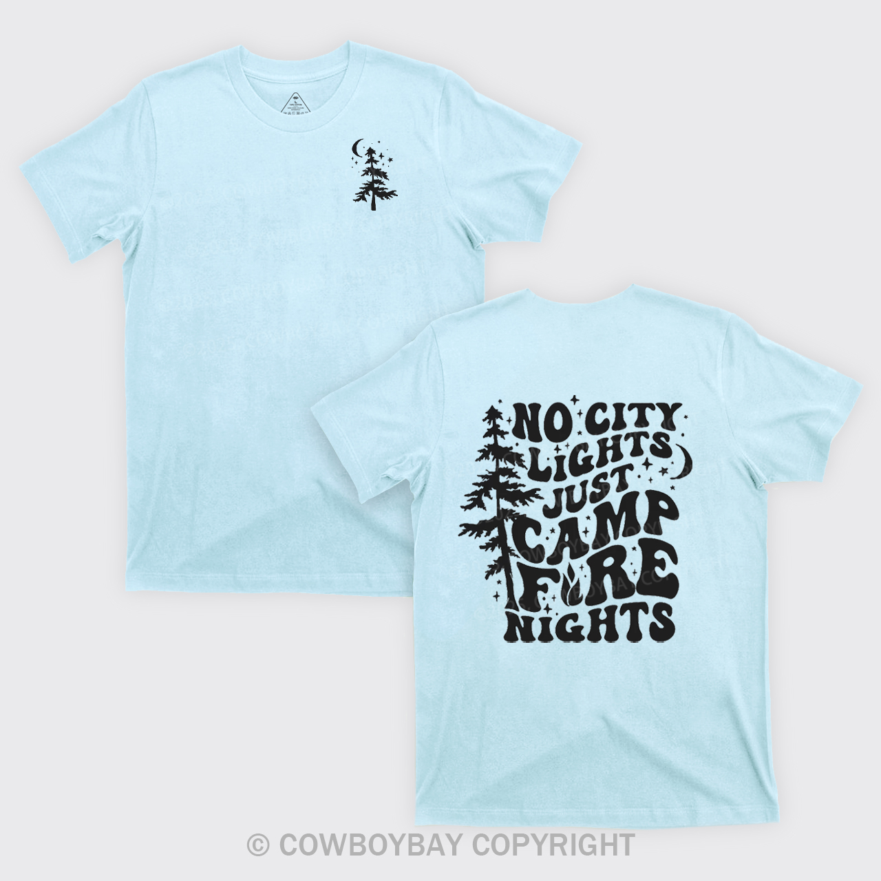 No City Lights Just Camp Fire Nights T-Shirts