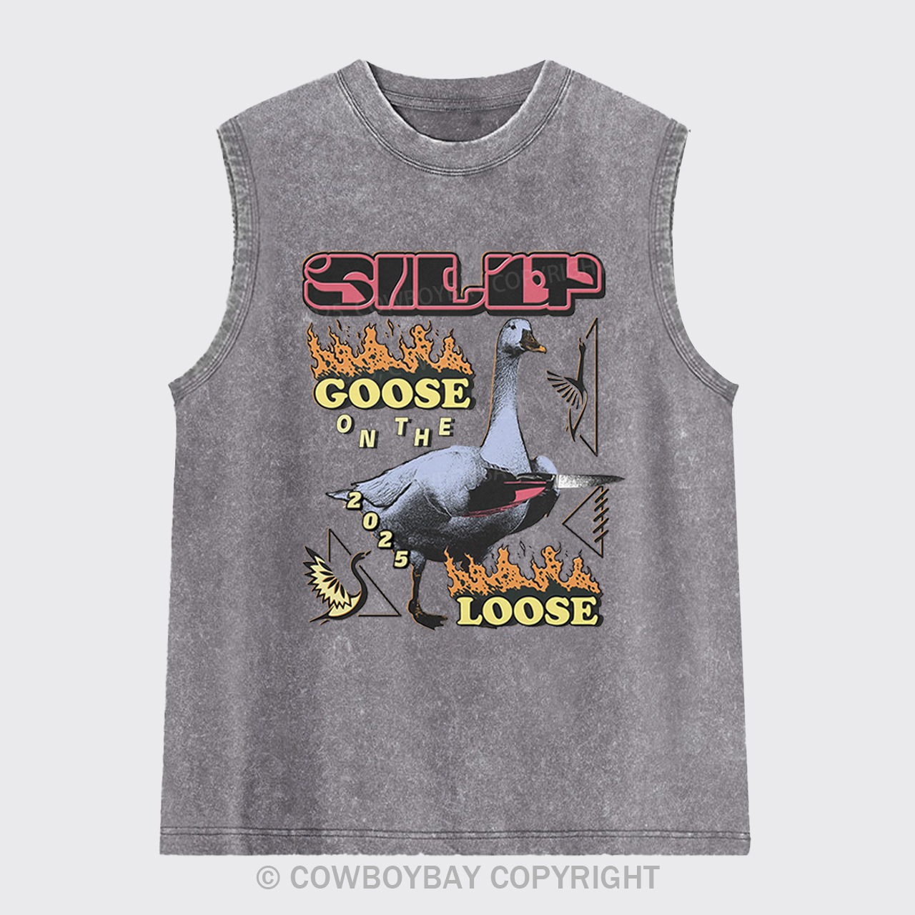 Silly Goose On The 2025 Loose Washed Tanks