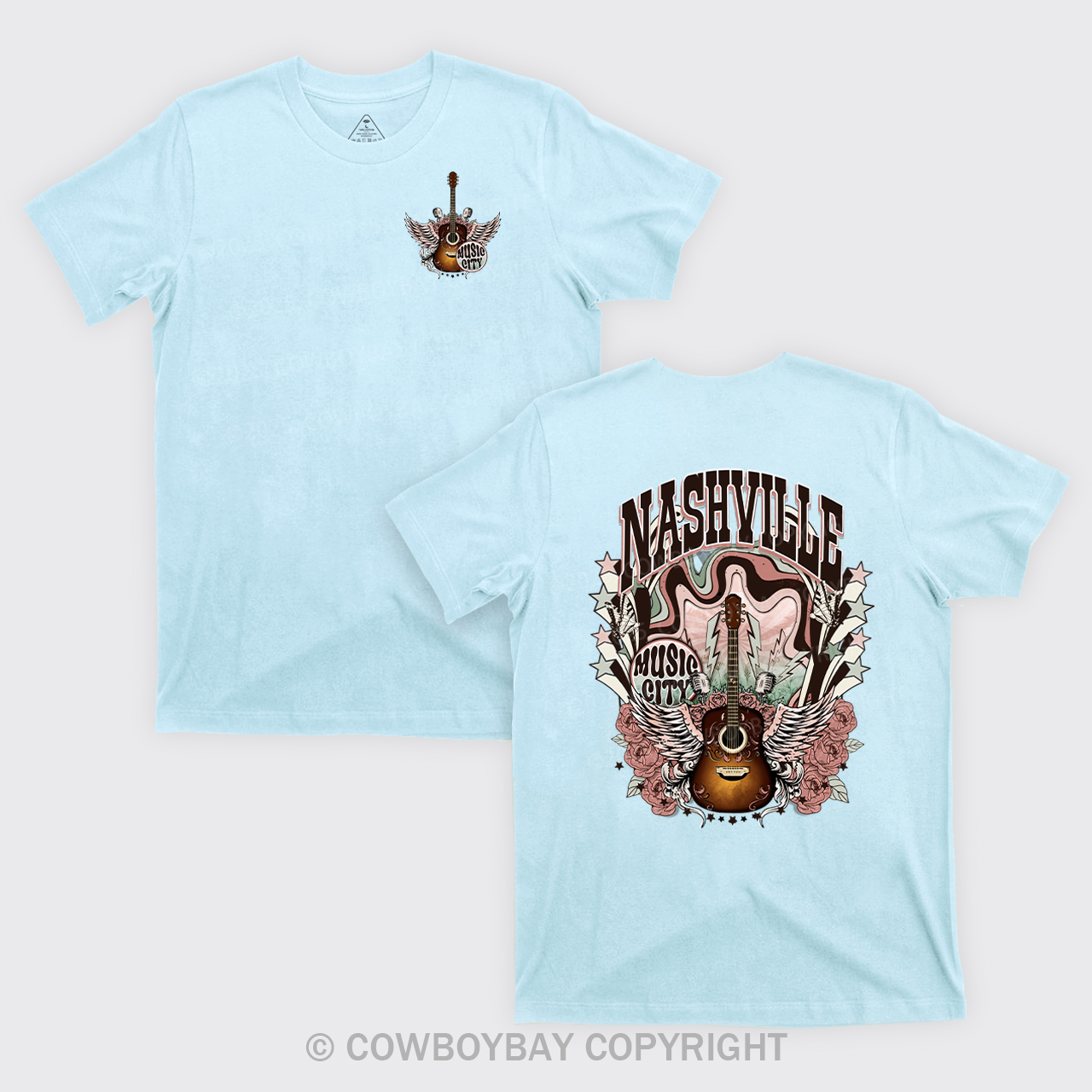 Western Nasville Music City Country Cowboy T-Shirts
