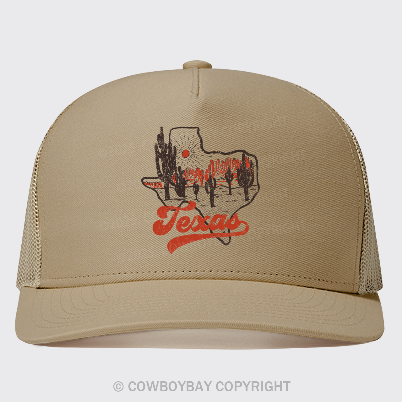 Texas Sunset Vintage Trucker Hat