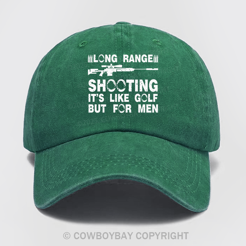 Long Range Shooting It's Like Golf But For Men Wash Hat