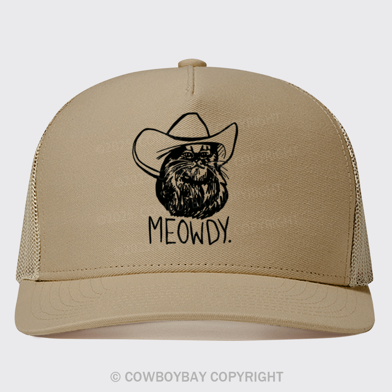Meowdy Texas Cat Trucker Hat